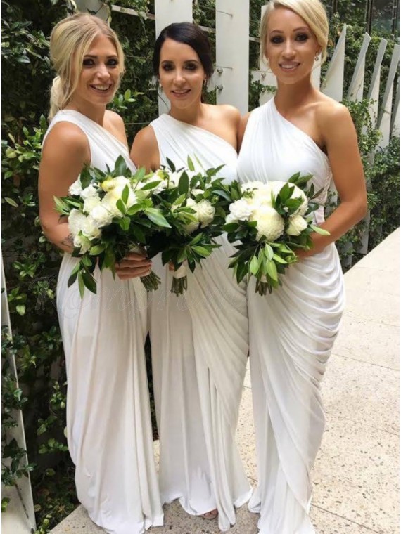 one strap bridesmaid dresses
