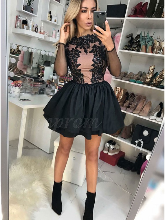 short black dress with boots