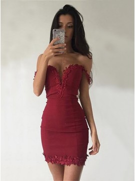 short red cocktail dresses